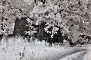 Infrared of an abandoned house. I instantly remembered a song called: 